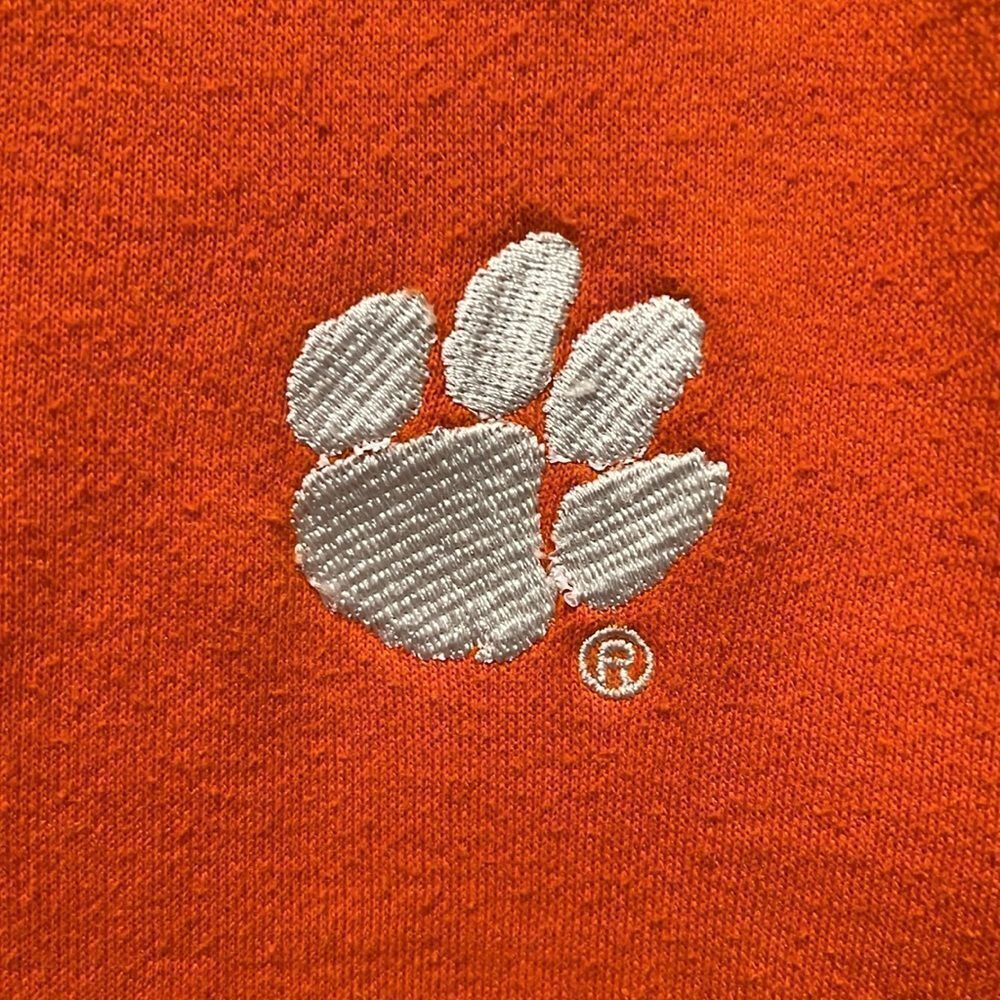J.America‎ Men’s Orange Clemson Pullover Hoodie Size M - Picture 6 of 11